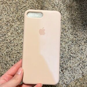 Blush pink silicone iPhone 8 Plus case